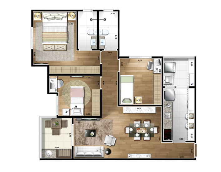 Apartamento, 3 quartos, 84 m² - Foto 25