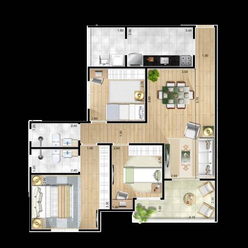 Apartamento, 3 quartos, 86 m² - Foto 16