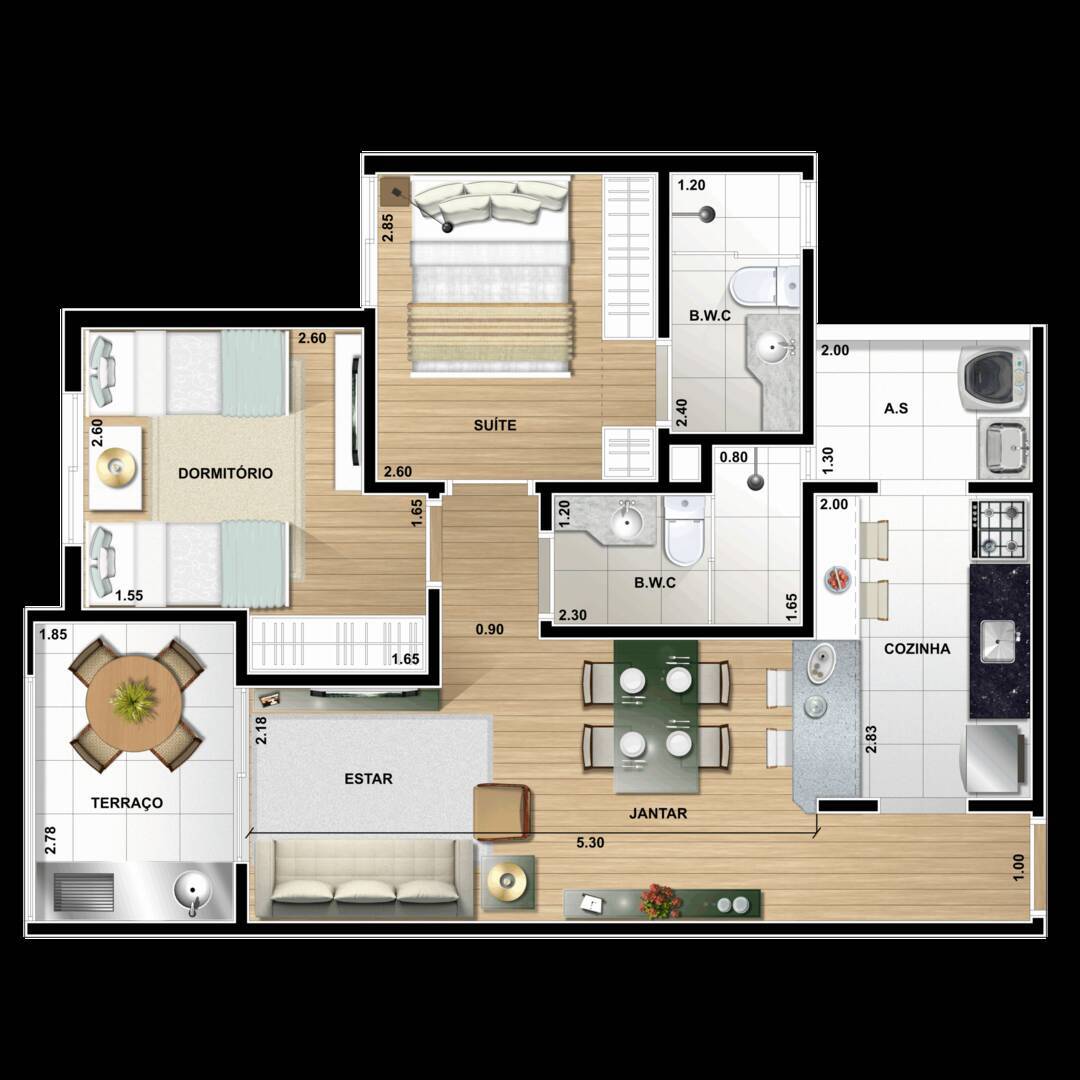 Apartamento, 2 quartos, 60 m² - Foto 18