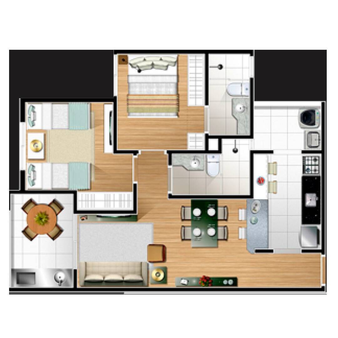 Apartamento, 2 quartos, 62 m² - Foto 9