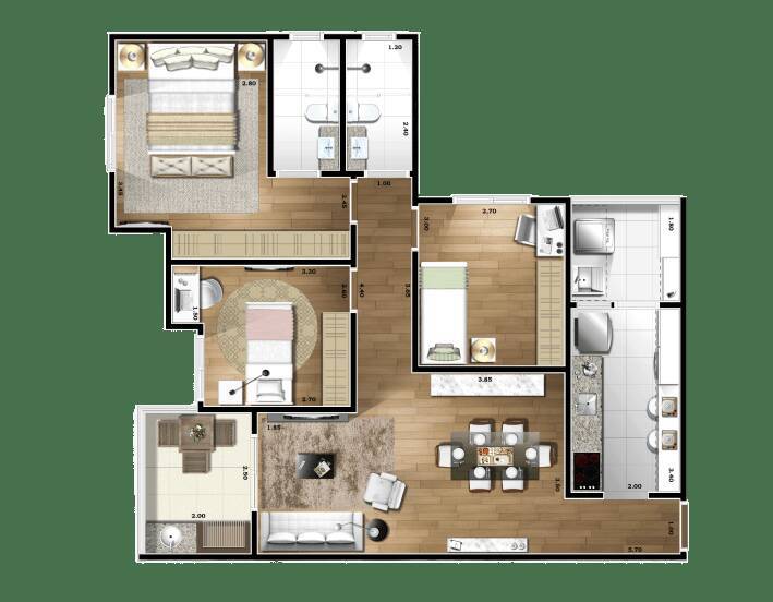 Apartamento, 3 quartos, 84 m² - Foto 25